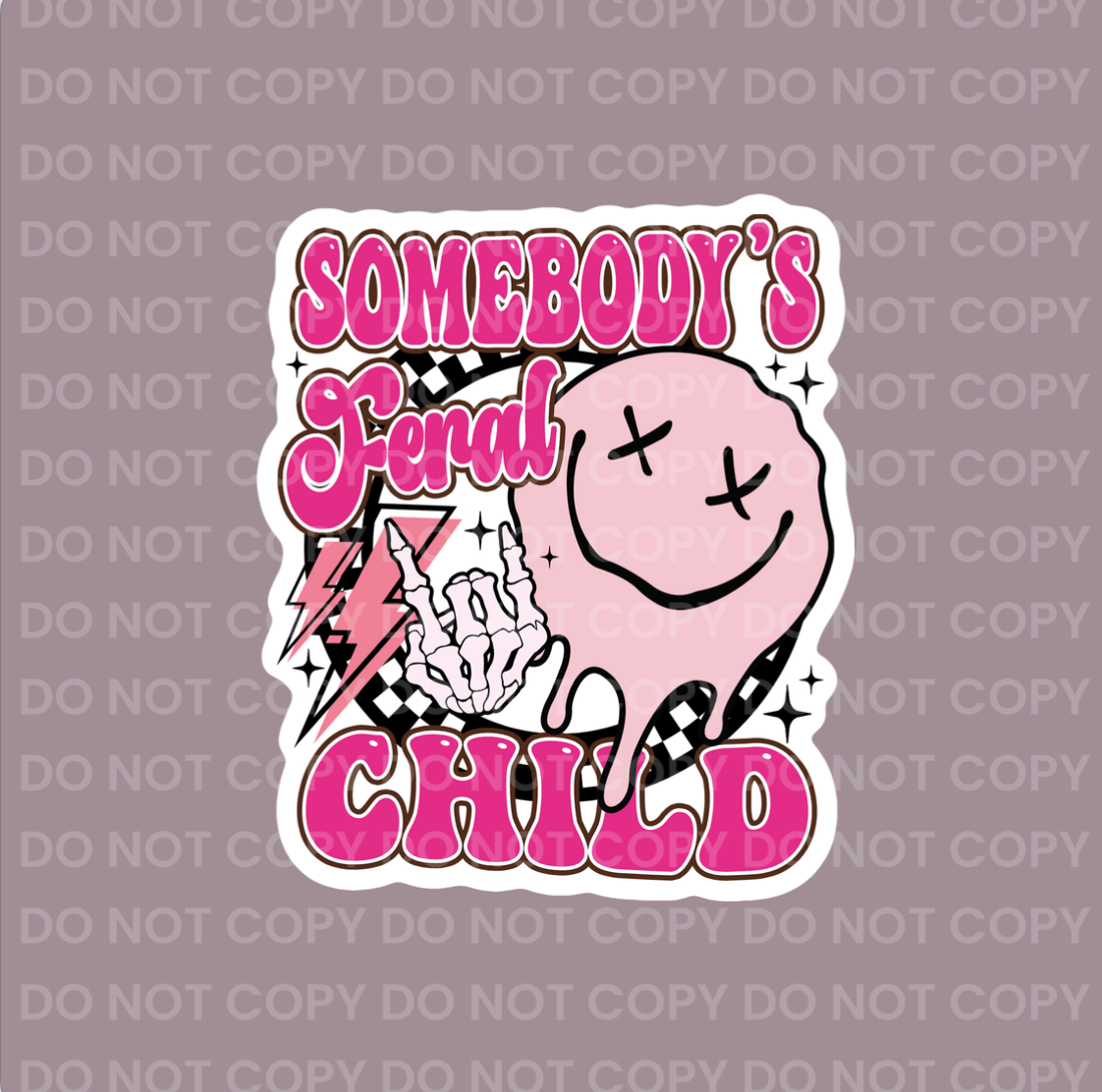 Somebody's Feral Child (pink) || Bow Center