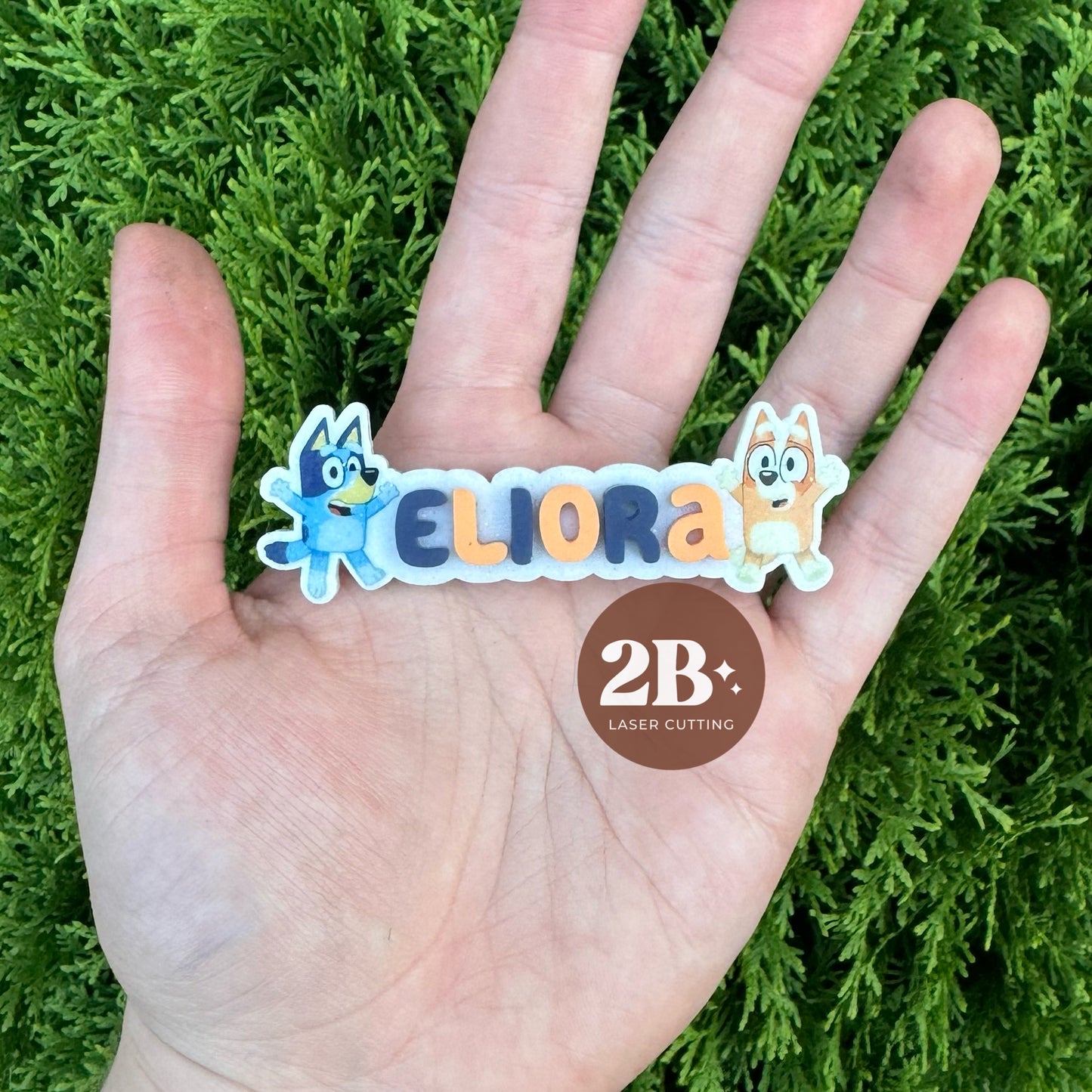 Bluey + Bingo Glitter || Hair Clip (ws)