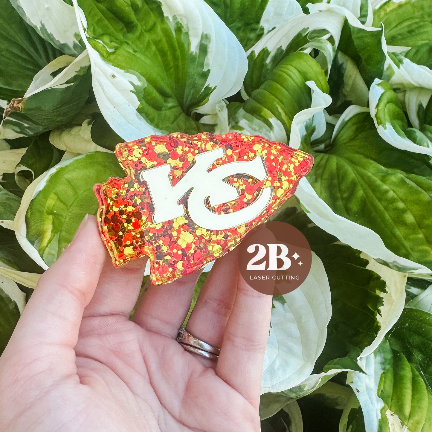 Chiefs Glitter || Hair Clip (ws)