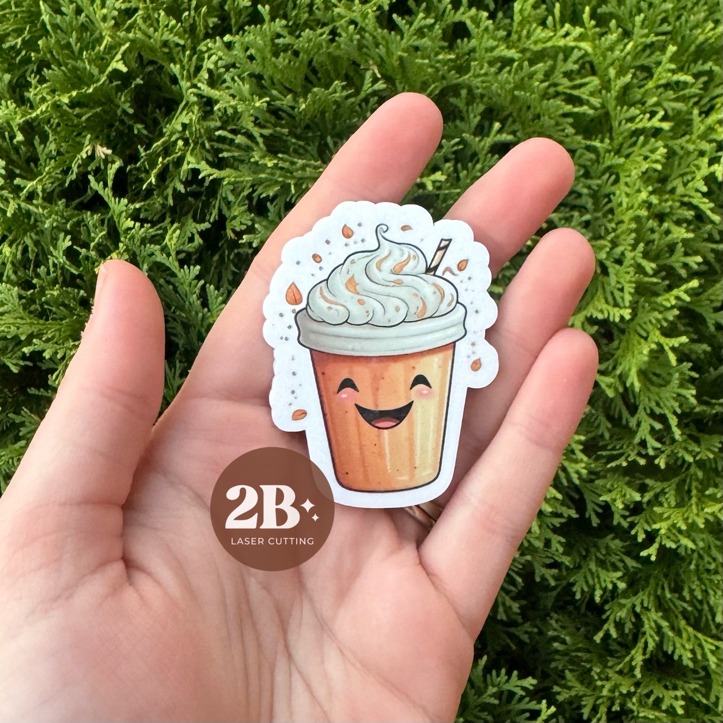 Pumpkin Spice Latte || Hair Clip (ws)