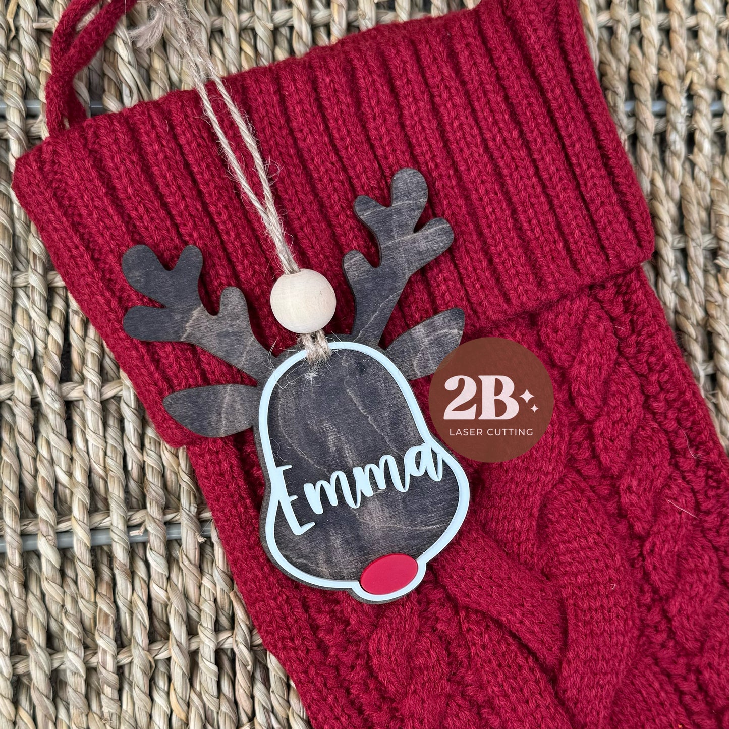 Reindeer || Stocking Tag (ws)