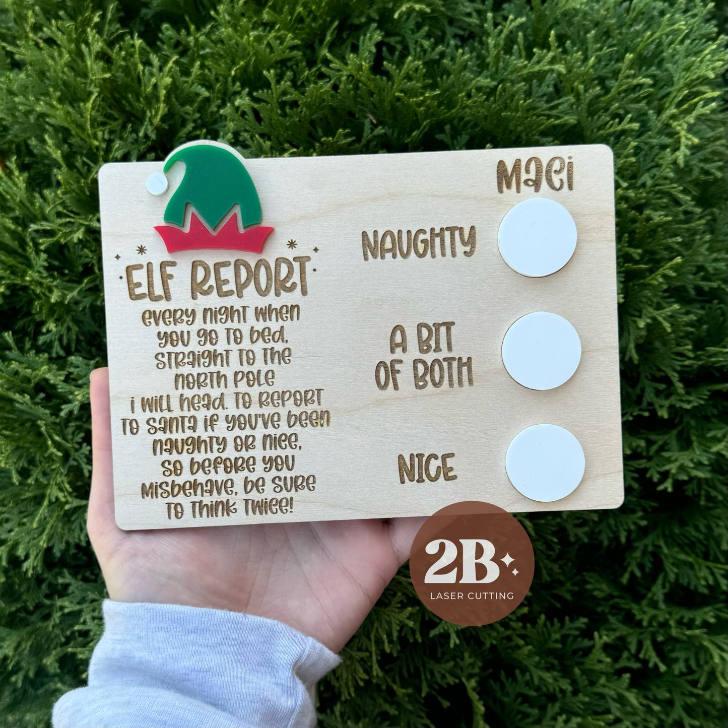 Elf Report || Dry Erase Board (ws)