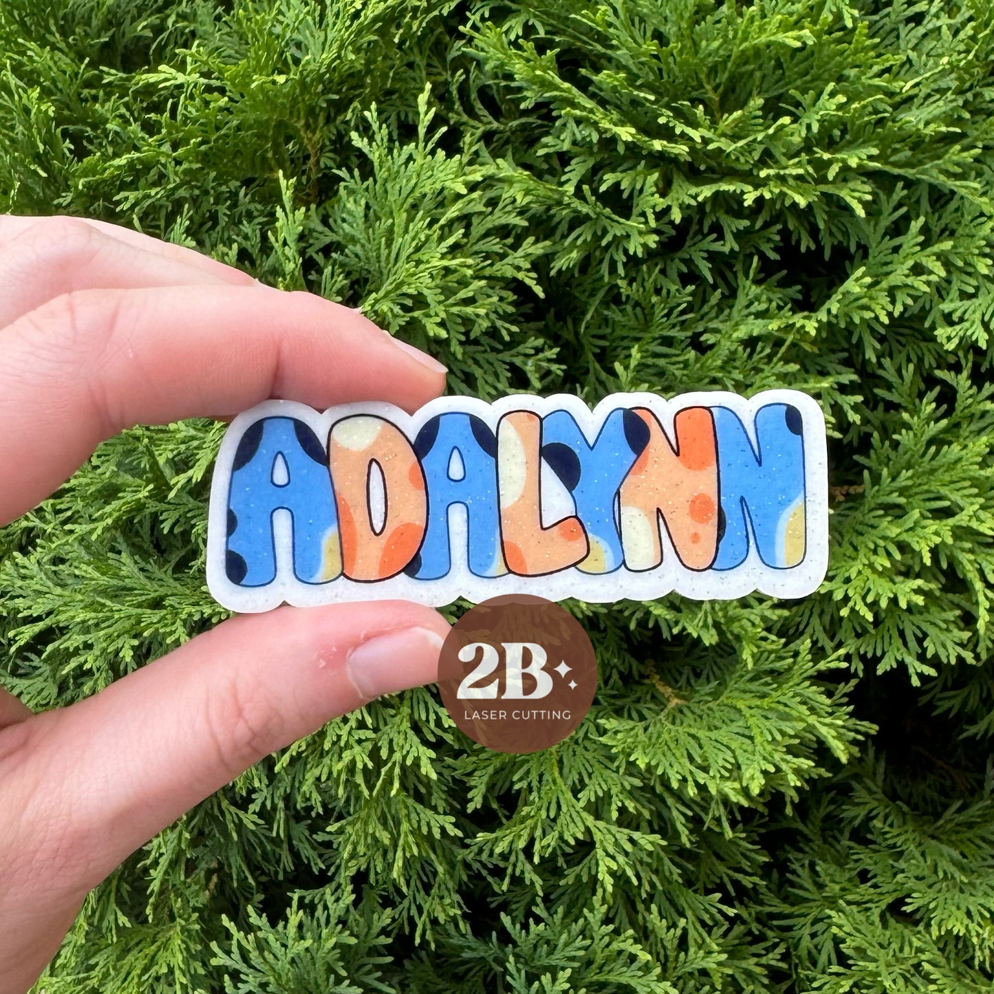 Bluey Name || Hair Clip (ws)