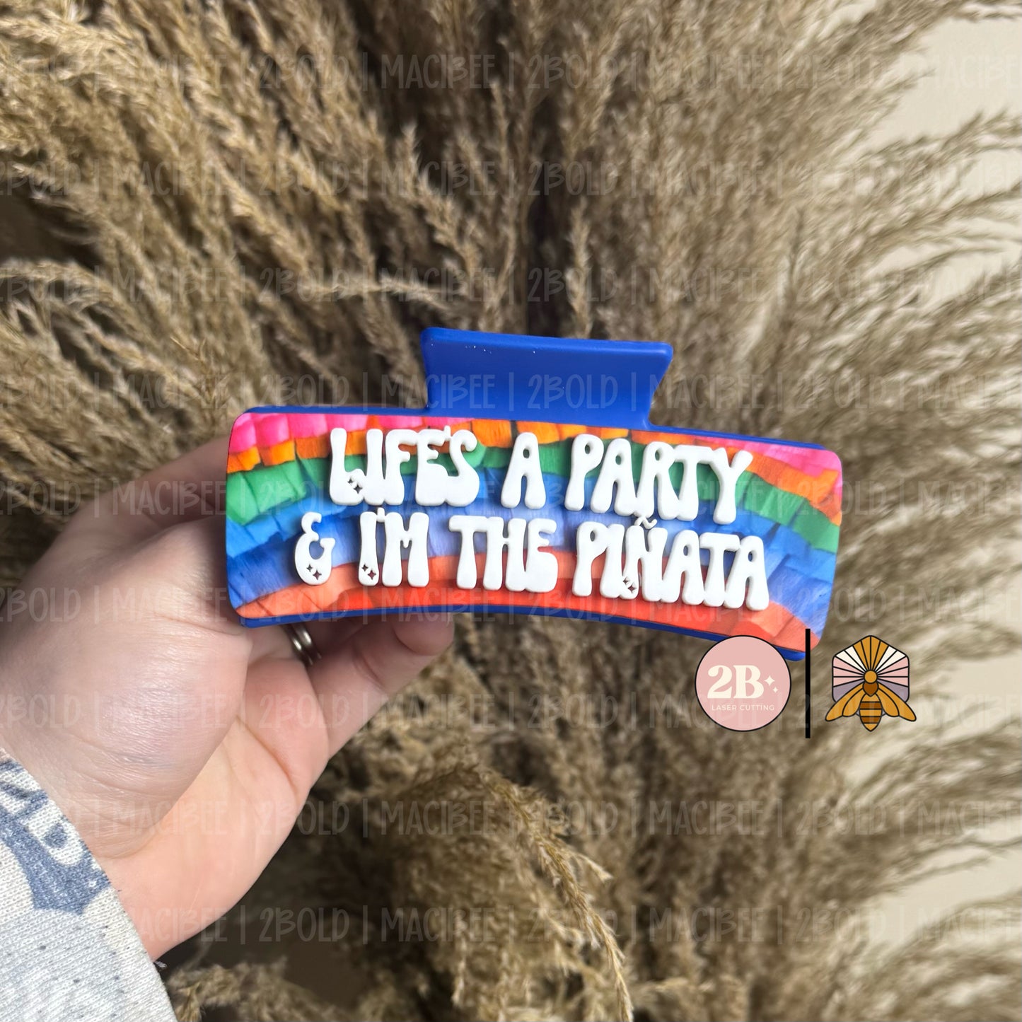 Life's A Party || Claw Clip