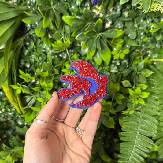 Mario Silhouette || Hair Clip