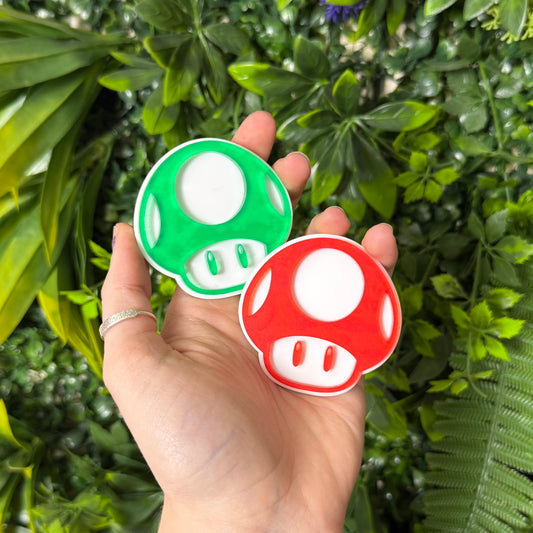 Power Up Mushroom || Hair Clip