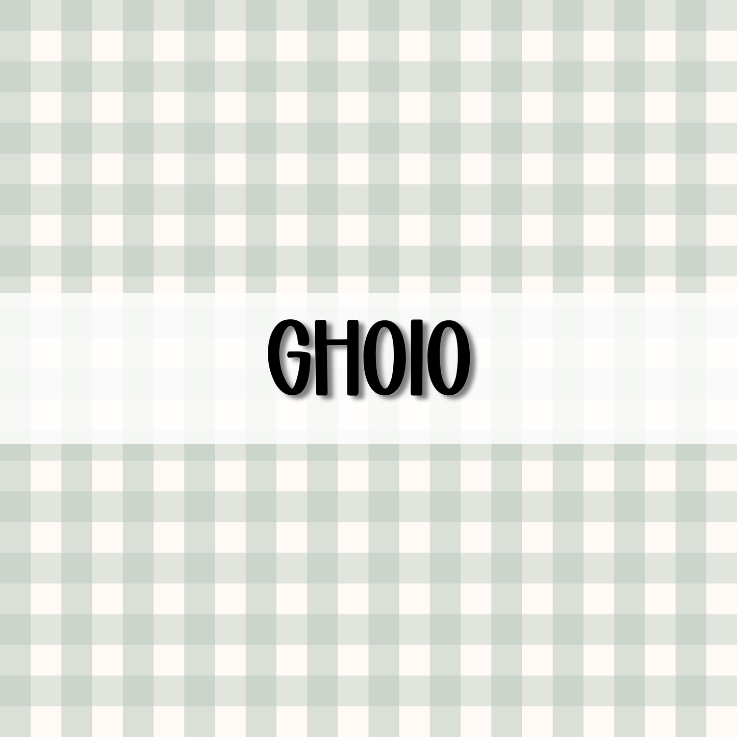 Wavy Gingham Initial || Hair Clip (ws)