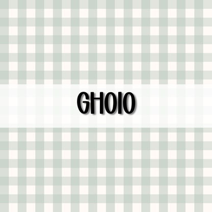 Wavy Gingham Initial || Hair Clip (ws)