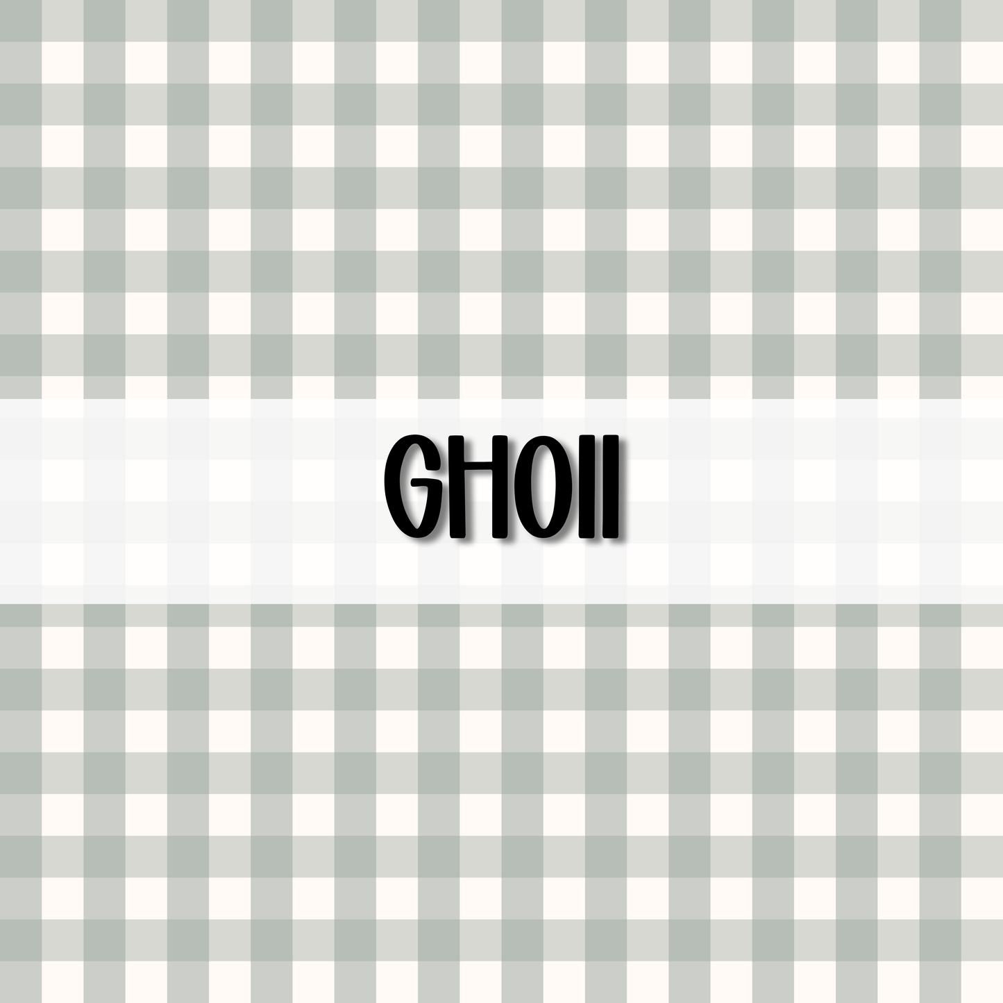Wavy Gingham Initial || Hair Clip (ws)