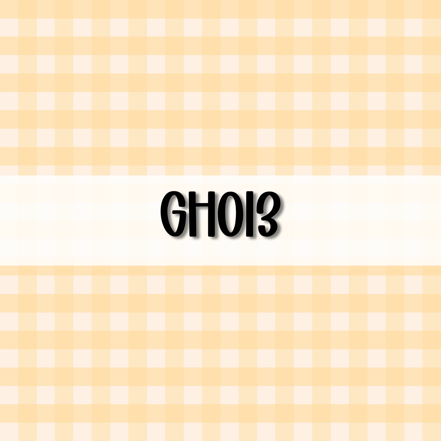 Wavy Gingham Initial || Hair Clip (ws)