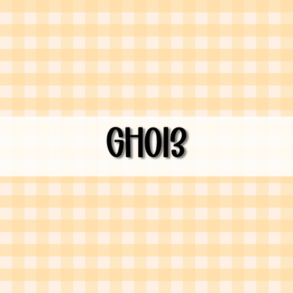 Wavy Gingham Initial || Hair Clip (ws)
