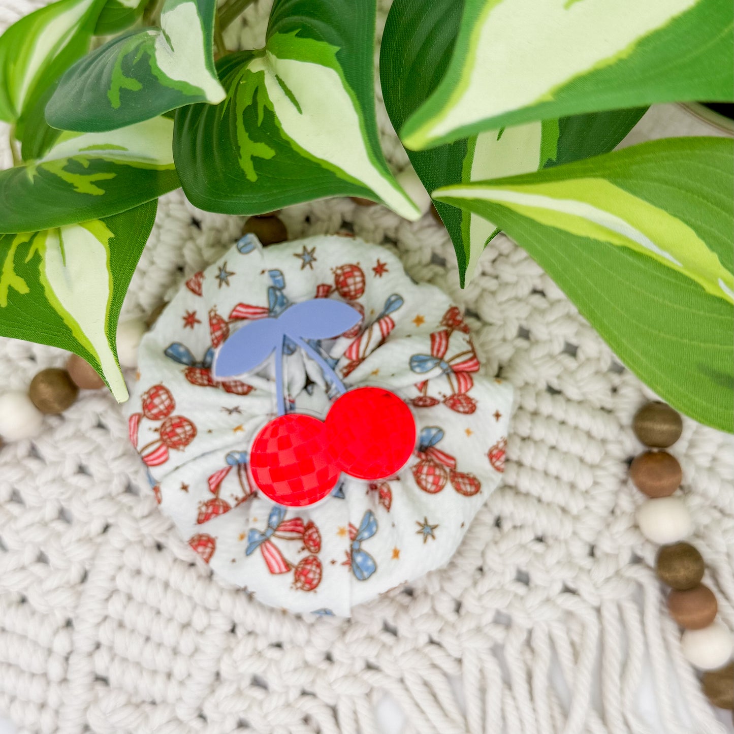 Disco Cherries || Hair Clip