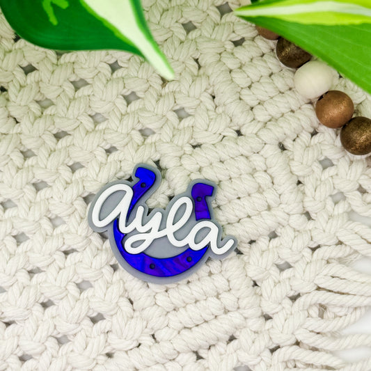 Personalized Colts || Hair Clip