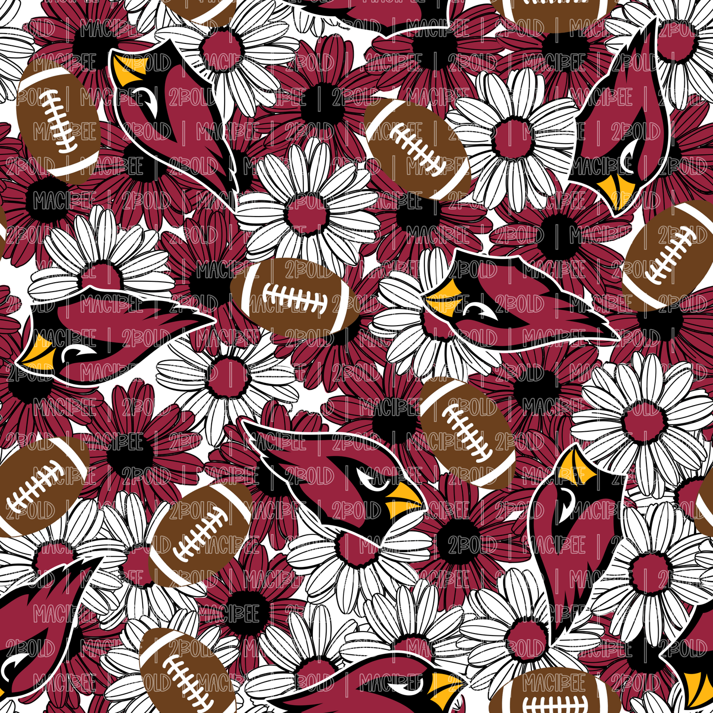 Cardinals Flower || Seamless File