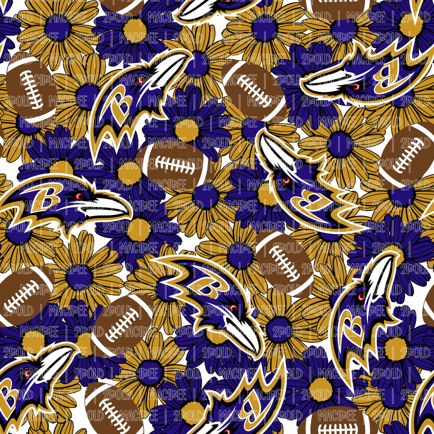 Ravens Flower || Seamless File