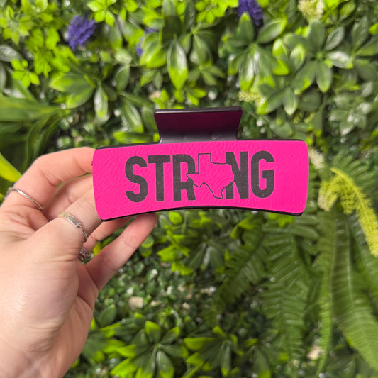 Texas Strong (Hot Pink) || Claw Clip