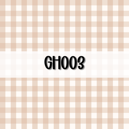 Wavy Gingham Initial || Hair Clip (ws)