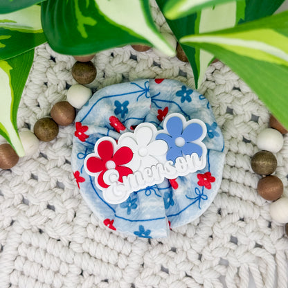 RWB Flower || Hair Clip