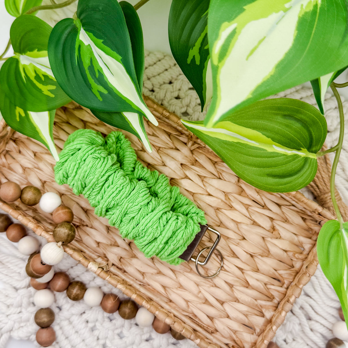 RTS Green || Scrunchie Wristlet