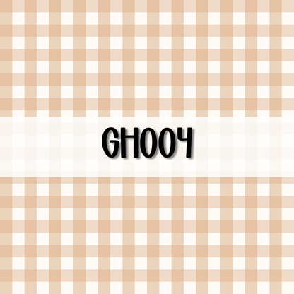 Wavy Gingham Initial || Hair Clip (ws)