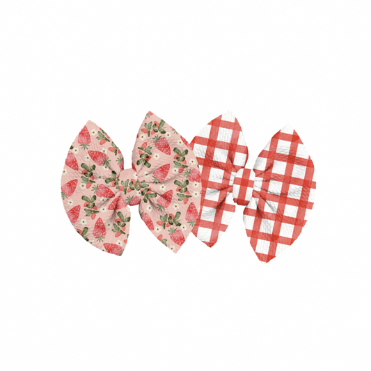 Watercolor Strawberry Duo