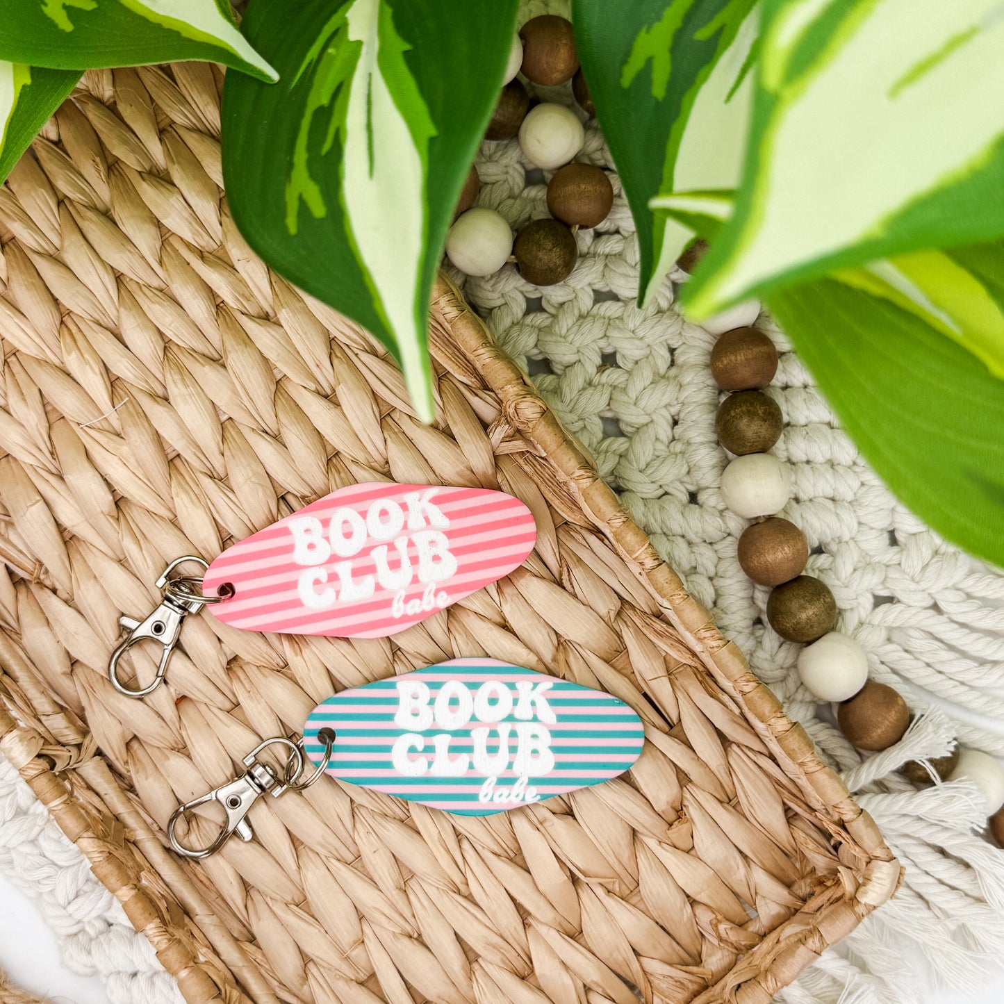 Book Club Babe || Motel Keychain