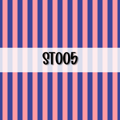 Wavy Striped Initial || Hair Clip (ws)