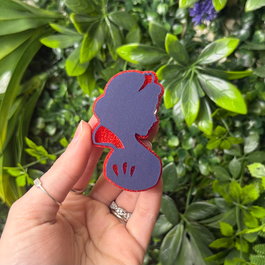 Snow White Silhouette || Hair Clip