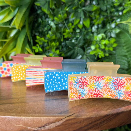Groovy Summer || Claw Clip