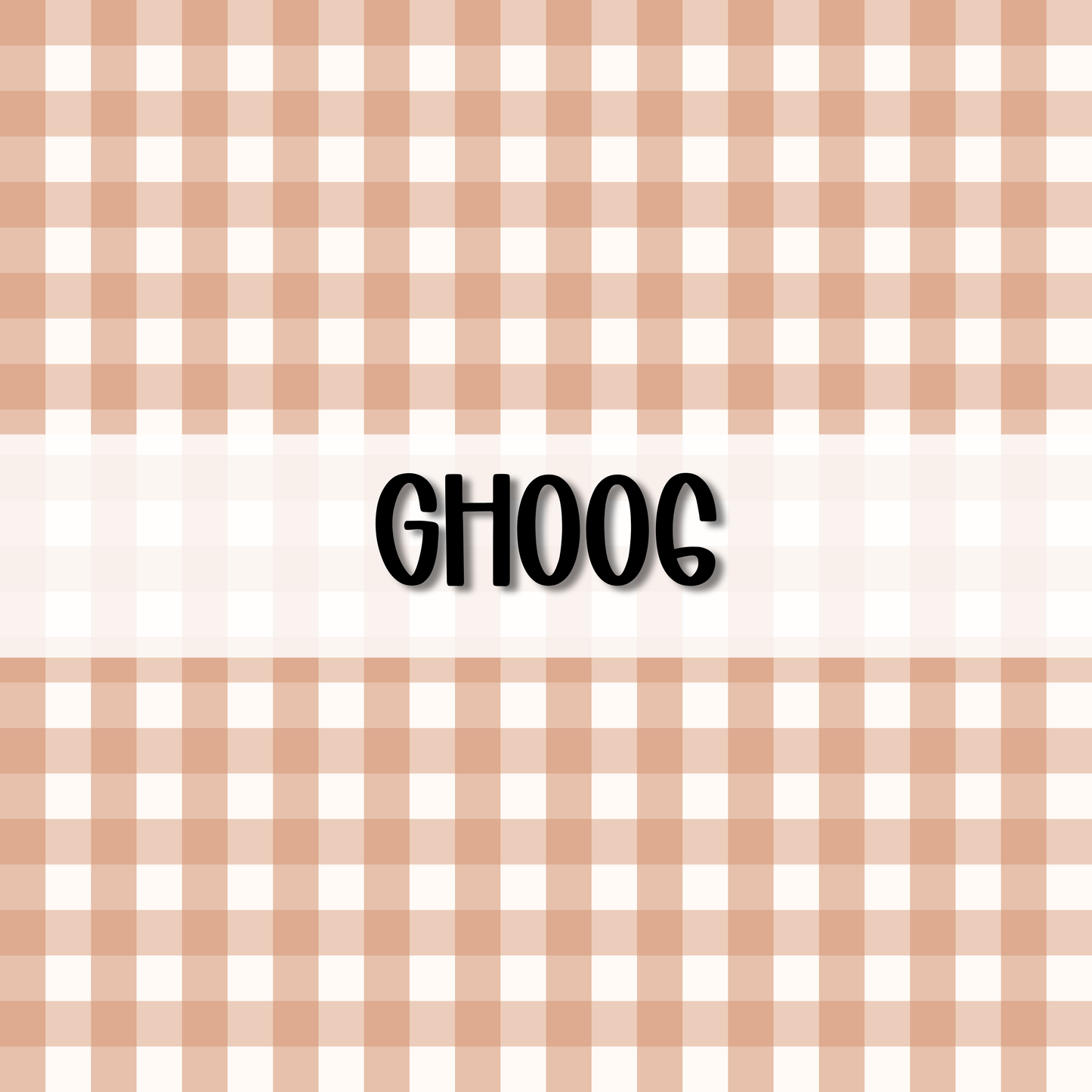 Wavy Gingham Initial || Hair Clip (ws)