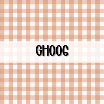 Wavy Gingham Initial || Hair Clip (ws)