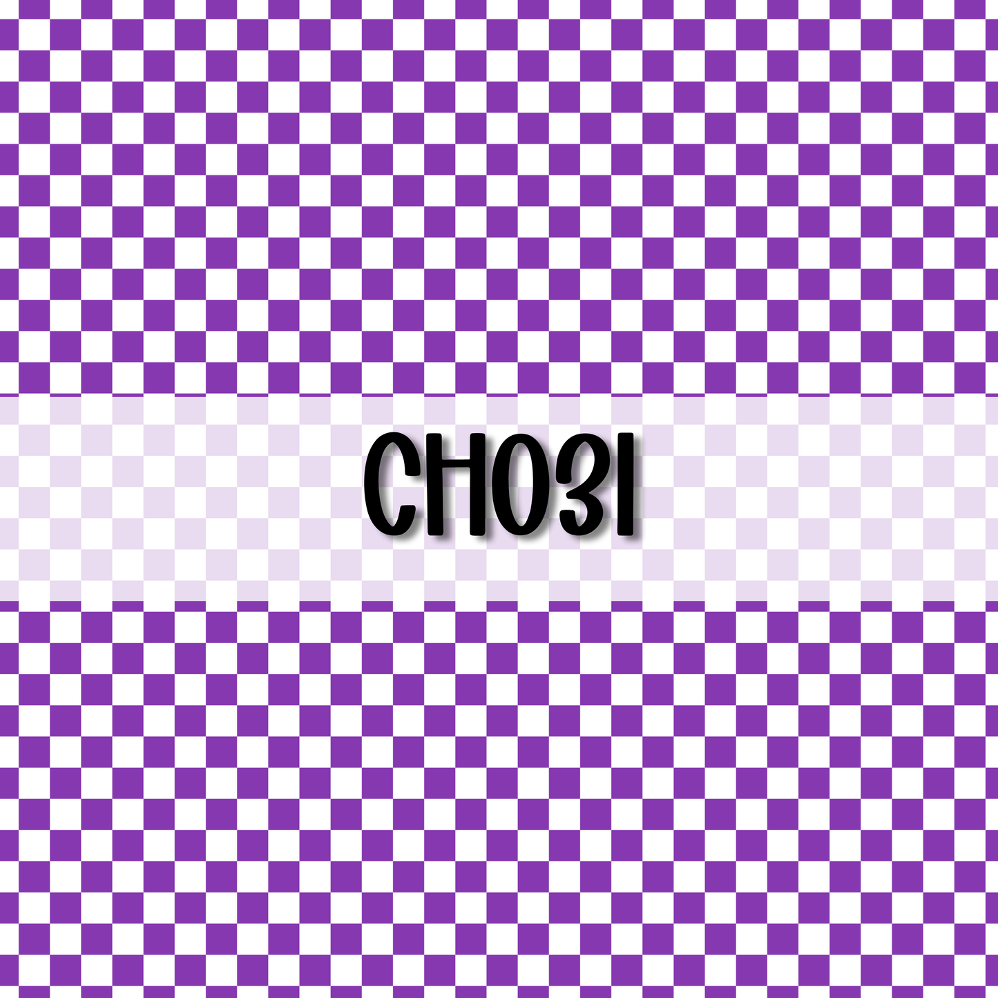 Wavy Checkered Initial || Hair Clip