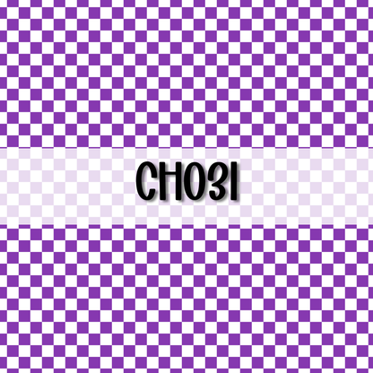 Wavy Checkered Initial || Hair Clip