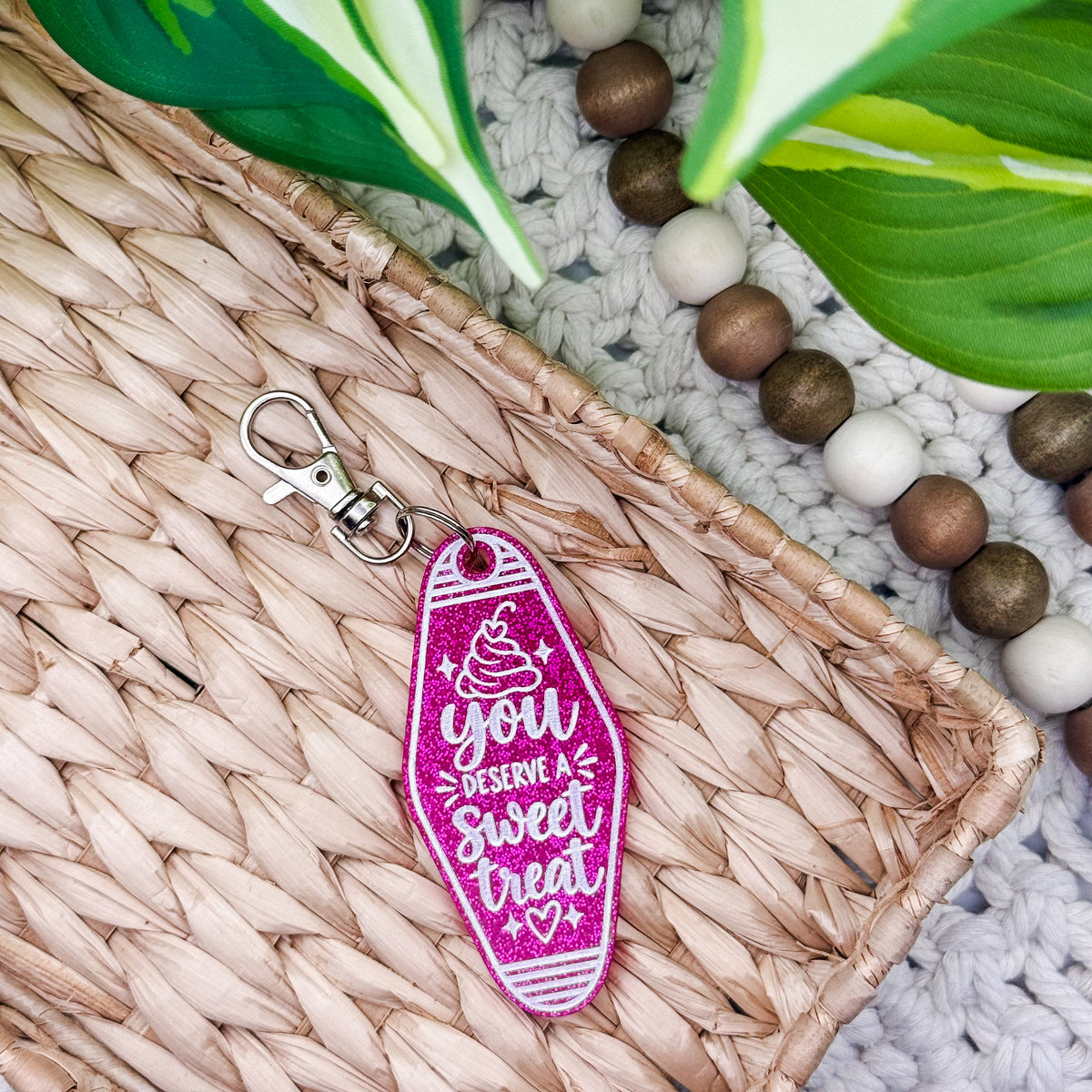 You Deserve A Sweet Treat || Motel Keychain