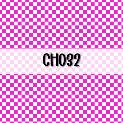 Wavy Checkered Initial || Hair Clip