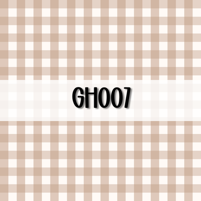 Wavy Gingham Initial || Hair Clip (ws)