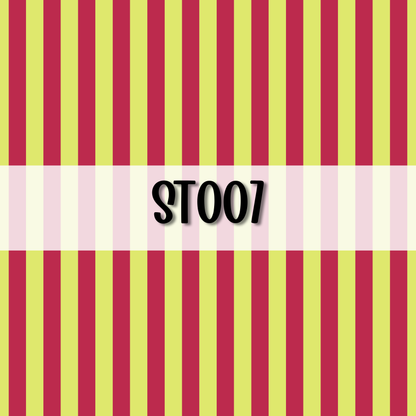 Wavy Striped Initial || Hair Clip (ws)