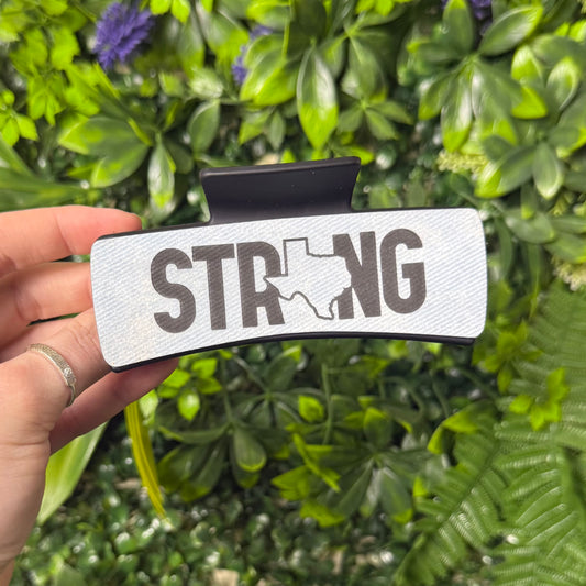 Texas Strong (Denim) || Claw Clip
