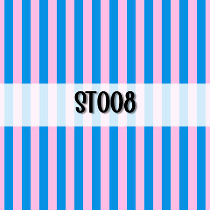 Wavy Striped Initial || Hair Clip (ws)