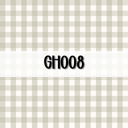 Wavy Gingham Initial || Hair Clip (ws)