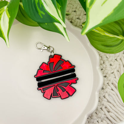 Pom Pom Hair Tie Holder || Keychain