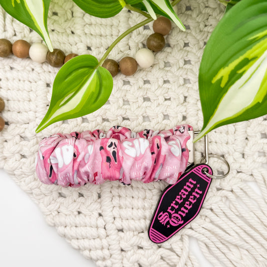 Scream Queen || Wristlet + Keychain Duo