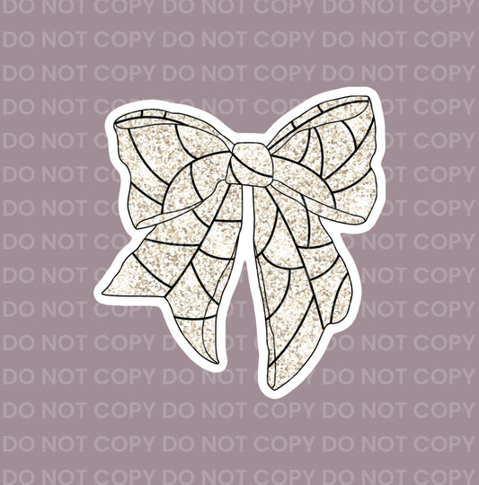 Volleyball Bow (faux glitter) || Bow Center