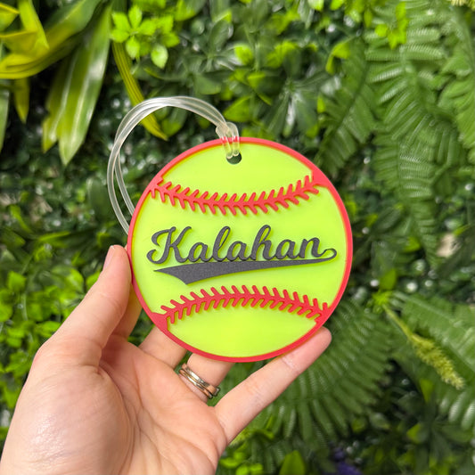 Softball || Bag Tag