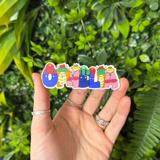 Personalized Mario || Hair Clip