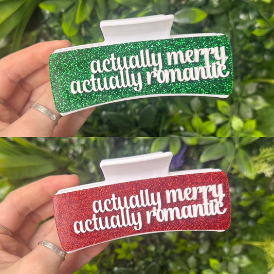 Actually Merry, Actually Romantic || Claw Clip