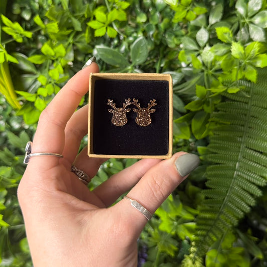Reindeer || Stud Earrings