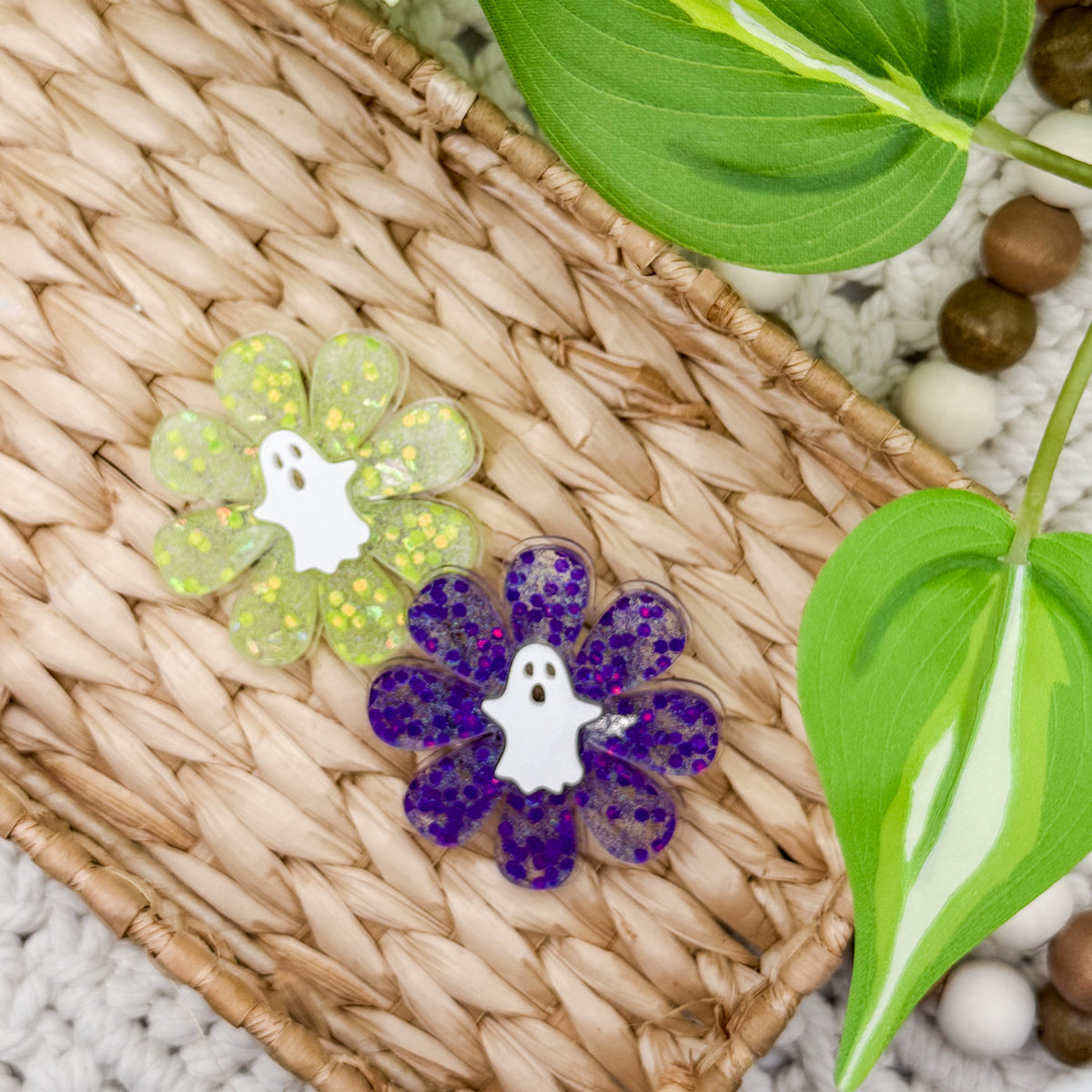 Flower Ghost || Hair Clip