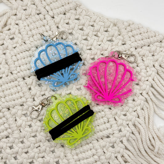 RTS Seashell Hair Tie Holder || Keychain