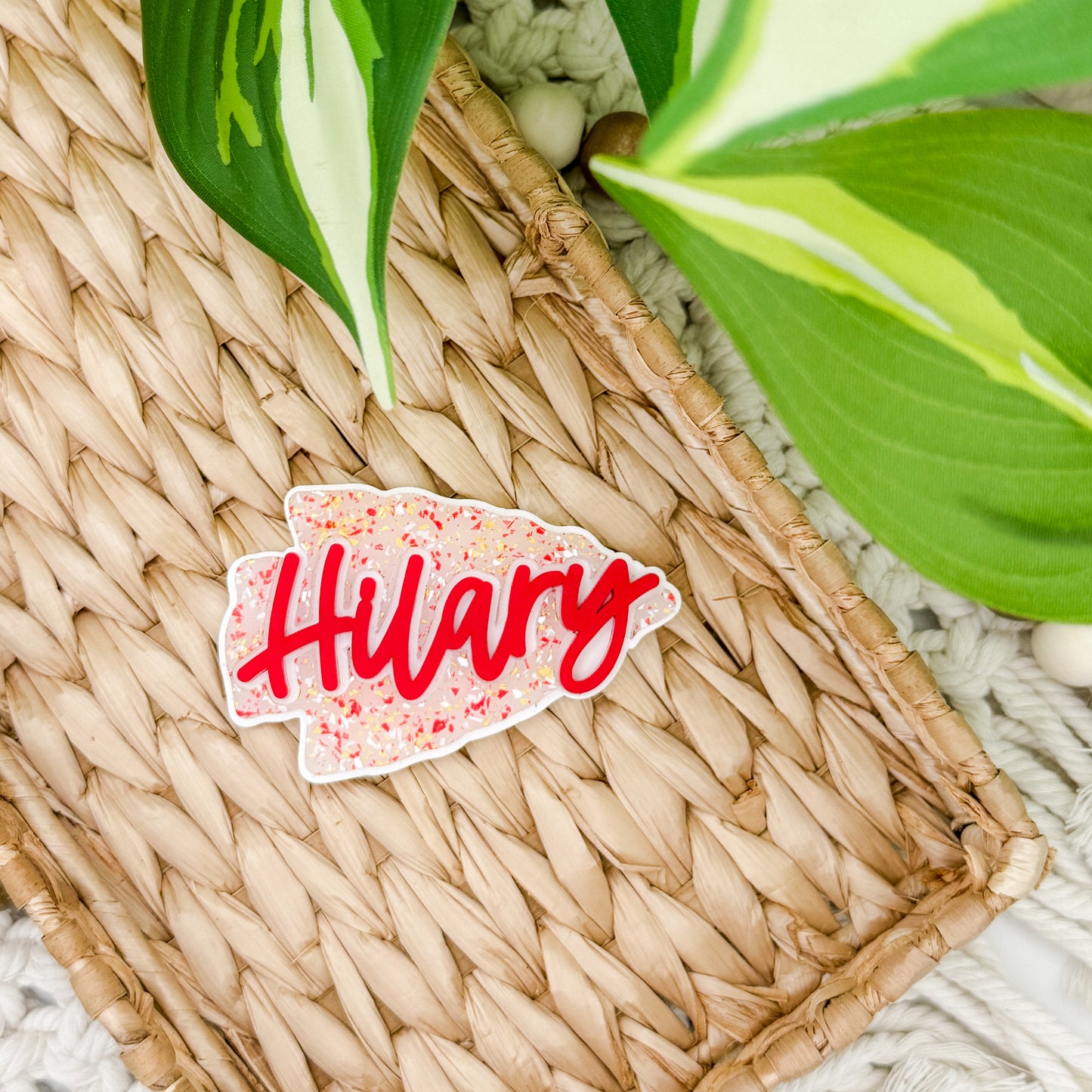 Personalized Chiefs || Hair Clip